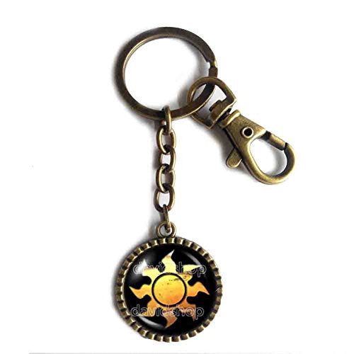 Magic the Gathering Keychain Keyring Car Sun Symbol Mana Gift Cosplay MTG