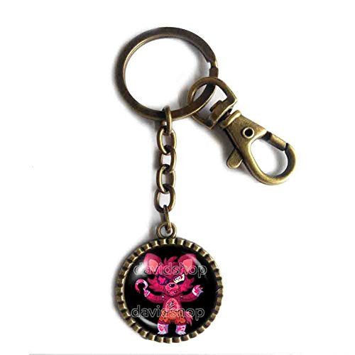 Red Cute little Fox Keychain Keyring Car Symbol Animal Pendant Gift