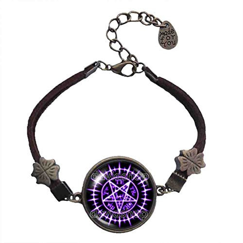 Black Butler Bracelet Tetragrammaton Anime Ciel Phantomhive Jewelry Cosplay Sebastian Seal Pentagram Sign Symbol - DDavid'SHOP