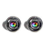 Colorful Eyes Vintage Old Camera Lens Cufflinks Cuff links Symbol Picture Art Fashion Jewelry