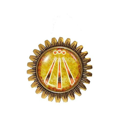 Druid Awen Brooch Badge Pin Fashion Jewelry Symbol Cosplay