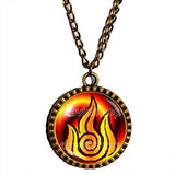 Avatar the last Airbender Necklace Fire Elements Nation Pendant Legend of Korra Jewelry Cute Gift - DDavid'SHOP