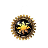 Magic the Gathering Brooch Sun Symbol Mana Jewelry Gift Cosplay MTG Badge Pin