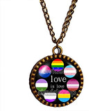 Love Is Love Necklace LGBT Pendant Jewelry