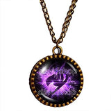 Fairy Tail Guild Marks Necklace Symbol Pendant Jewelry Cute Gift Cosplay Purple Wing Natsu Dragneel