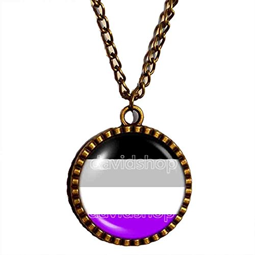 Asexual Pride Necklace Pendant Flag Jewelry