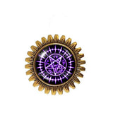 Black Butler Brooch Badge Pin Tetragrammaton Pendant Ciel Phantomhive Sebastian Seal Pentagram Sign