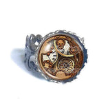 Dr Doctor Who Gallifreyan Symbol Ring Time Lord Fashion Jewelry Cosplay Cute Gear Steampunk