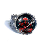 Deadpool Superhero Ring Fashion Jewelry Cosplay Symbol