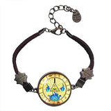 Gravity Falls Bill Cipher Wheel Bracelet Symbol Fashion Jewelry Stanley Soos