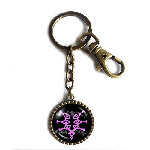 Fire Emblem Grima Keychain Keyring Awakening Symbol Purple
