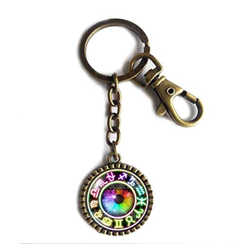 Colorful Eyes Homestuck Keychain Keyring Car God Mandala Constellation
