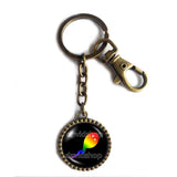 Cute Gay Pride Keychain Key Chain Key Ring Keyring Car Flag Rainbow LGBTQ Symbol Colorful Hip Hop Charm