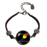 Cute Gay Pride Bracelet Fashion Jewelry Flag Rainbow LGBTQ Symbol Art Gift For Friend Colorful Hip Hop Charm
