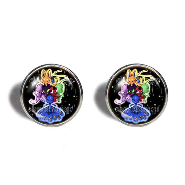 Peacock Cat Noir Volpina Rena Rouge Queen Bee Miraculous Ladybug Cufflinks Cuff links Cosplay Fashion Jewelry