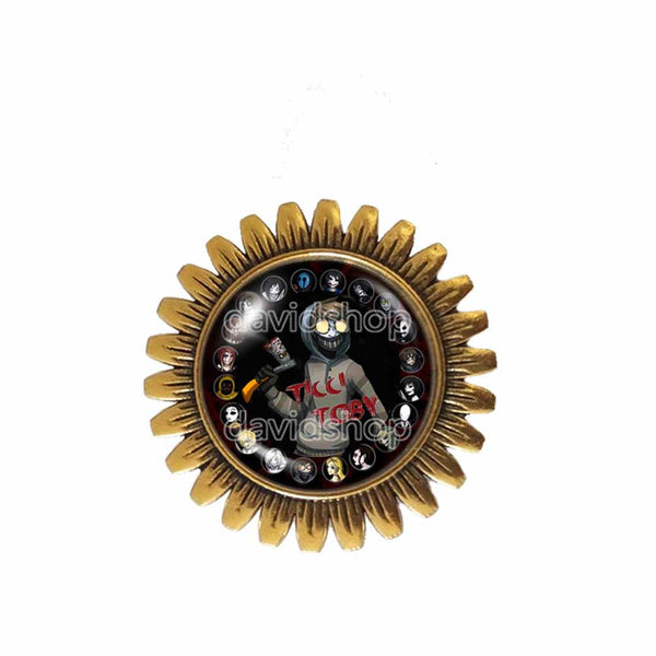 Creepypasta Ticci Toby Brooch Badge Pin Fashion Jewelry CREEPY PASTA Cosplay Cute Gift