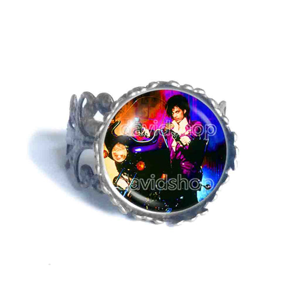 Prince Ring Purple Rain Art Fashion Jewelry Gift Sign Cosplay Men