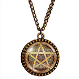 Witchcraft Pentacle Wicca Pentagram Wiccan Pagan Necklace Symbol Pendant Fashion Jewelry Cosplay
