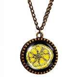 The Stone Roses Lemon Necklace Poster Photo Symbol Pendant Fashion Jewelry Chain