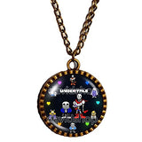 Undertale Necklace Pendant Cosplay Undyne Sans And Papyrus Skeleton Brother Colourful