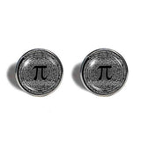 Pi Cufflinks Cuff links Symbol Fashion Math Jewelry Charm Logo Sign Cosplay Pi Day Gift Mens