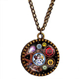 RWBY Necklace Blake Yang Ruby Symbol Mark Steampunk Pendant Fashion Jewelry Cute Gift Weiss Cosplay Chain Gear - DDavid'SHOP