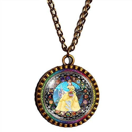 Beauty and the Beast Necklace Art Pendant Fashion Jewelry Gift Chain Cosplay - DDavid'SHOP