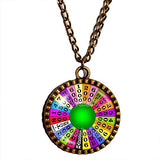 Wheel Of Fortune Necklace cosplay fashion Jewelry Charm chain Gift symbol Pendant