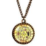 New Design Gravity Falls Bill Cipher Wheel Necklace Art Pendant Jewelry