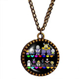 Undertale Necklace Pendant Fashion Jewelry Doggo Undyne Cosplay Red Heart Multicolor Sans