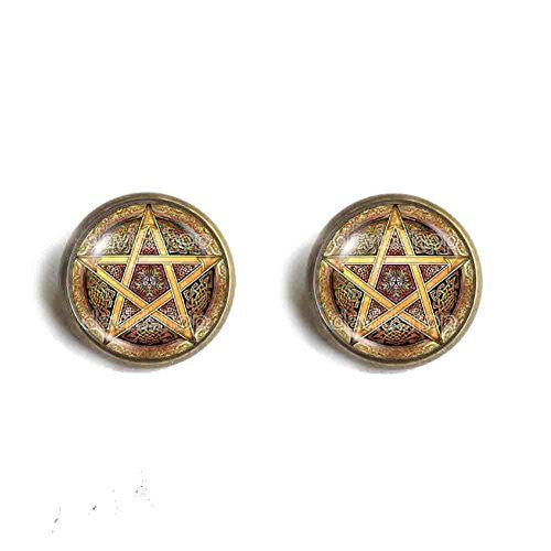 Witchcraft Pentacle Wicca Pentagram Wiccan Pagan Ear Cuff Earring Fashion Jewelry Gift Cosplay