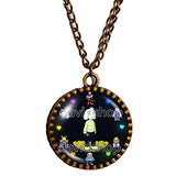 Undertale Necklace Art Glass Pendant Fashion Jewelry Game Sans Gaming Hip-Hop