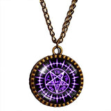 Black Butler Necklace Tetragrammaton Anime Pendant Ciel Phantomhive Jewelry Cosplay Sebastian Seal Pentagram - DDavid'SHOP