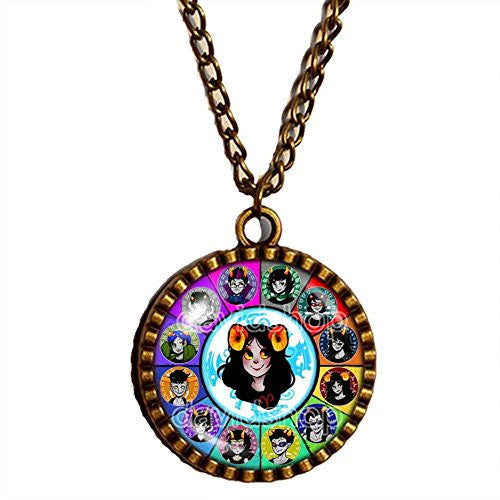 Homestuck Necklace God Mandala Aradia Tavros Cridna Chain Jewelry Cute Gift