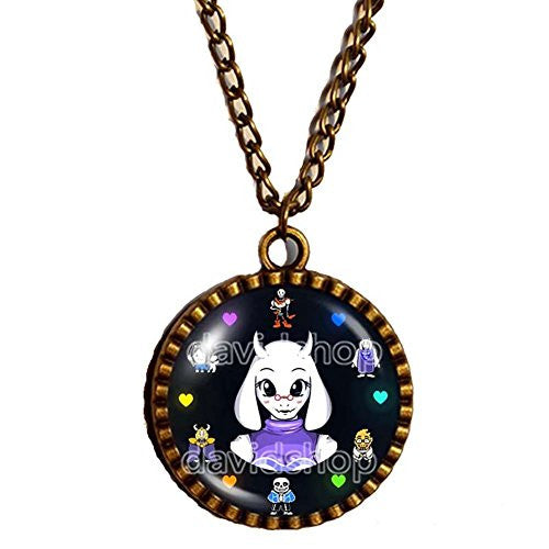 Undertale Necklace Pendant Fashion Jewelry Game Cosplay Toriel Perseverance