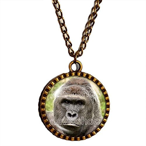Harambe Gorilla Necklace Poster Photo Pendant Fashion Jewelry Cute Gift