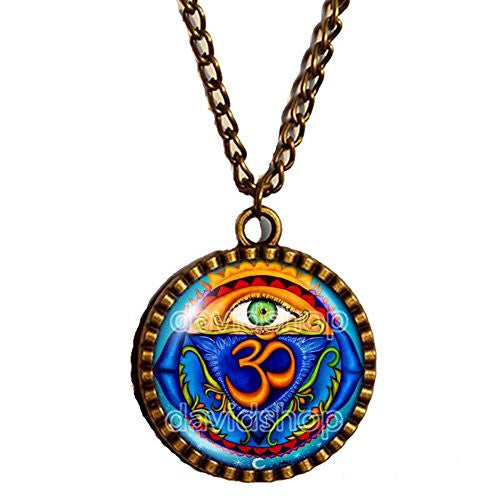 throat chakra necklace Charm Evil Eye spiritual Women Jewelry Fashion