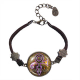 Prince Bracelet RIP Ankh Purple Rain Art Fashion Jewelry Gift Sign
